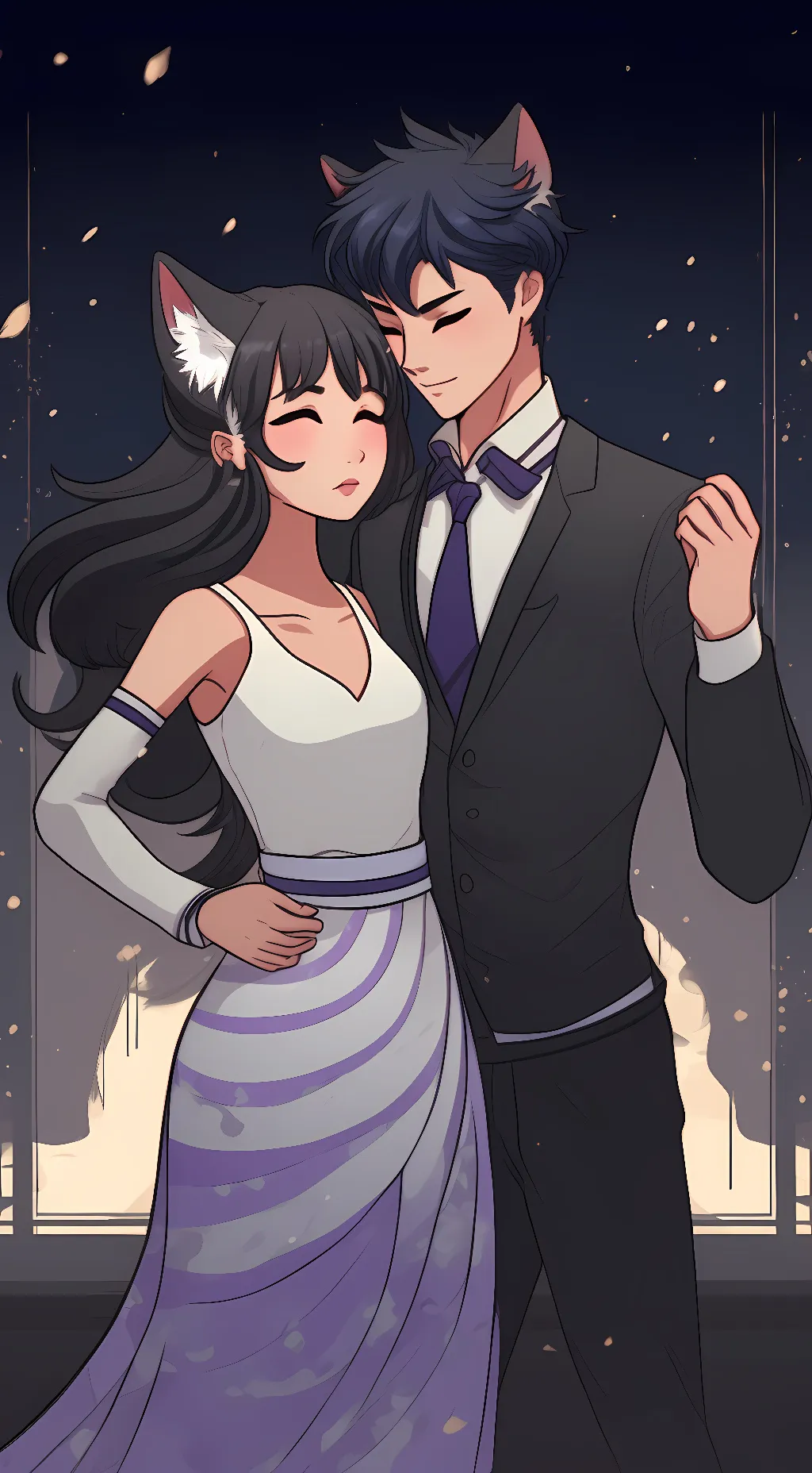 ai character: Aphmau~Aaron  background