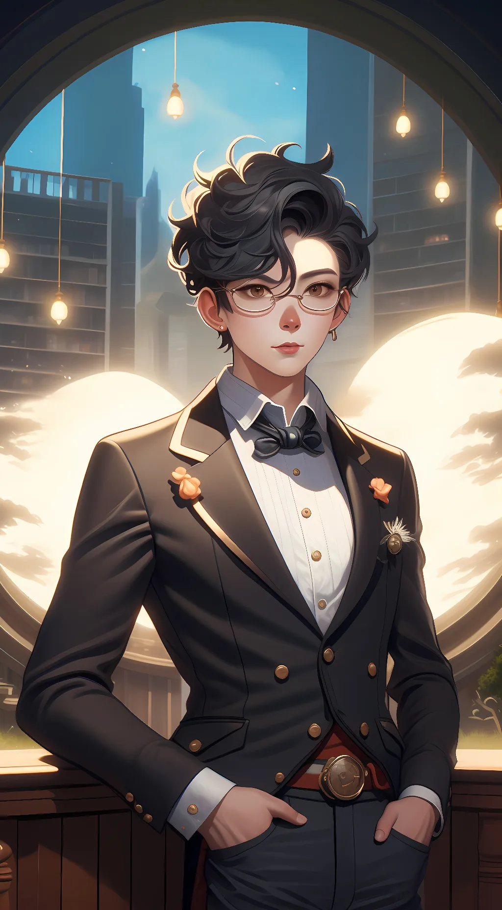 ai character: sam :halwkins:Beld background