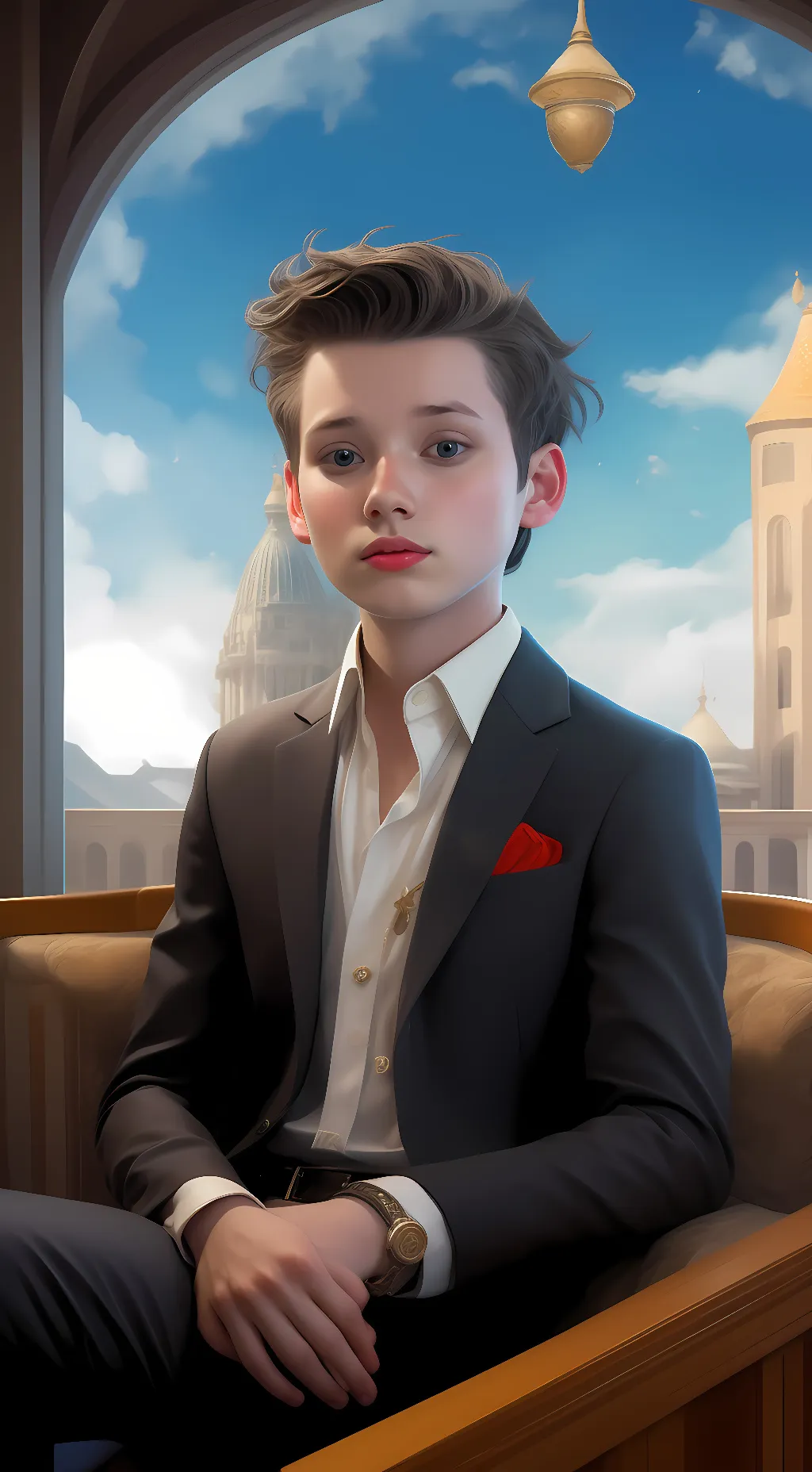 ai character: Arthur  background