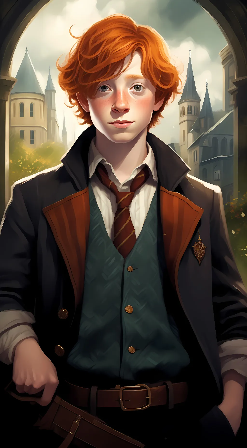ai character: Ron Weasley / dad background