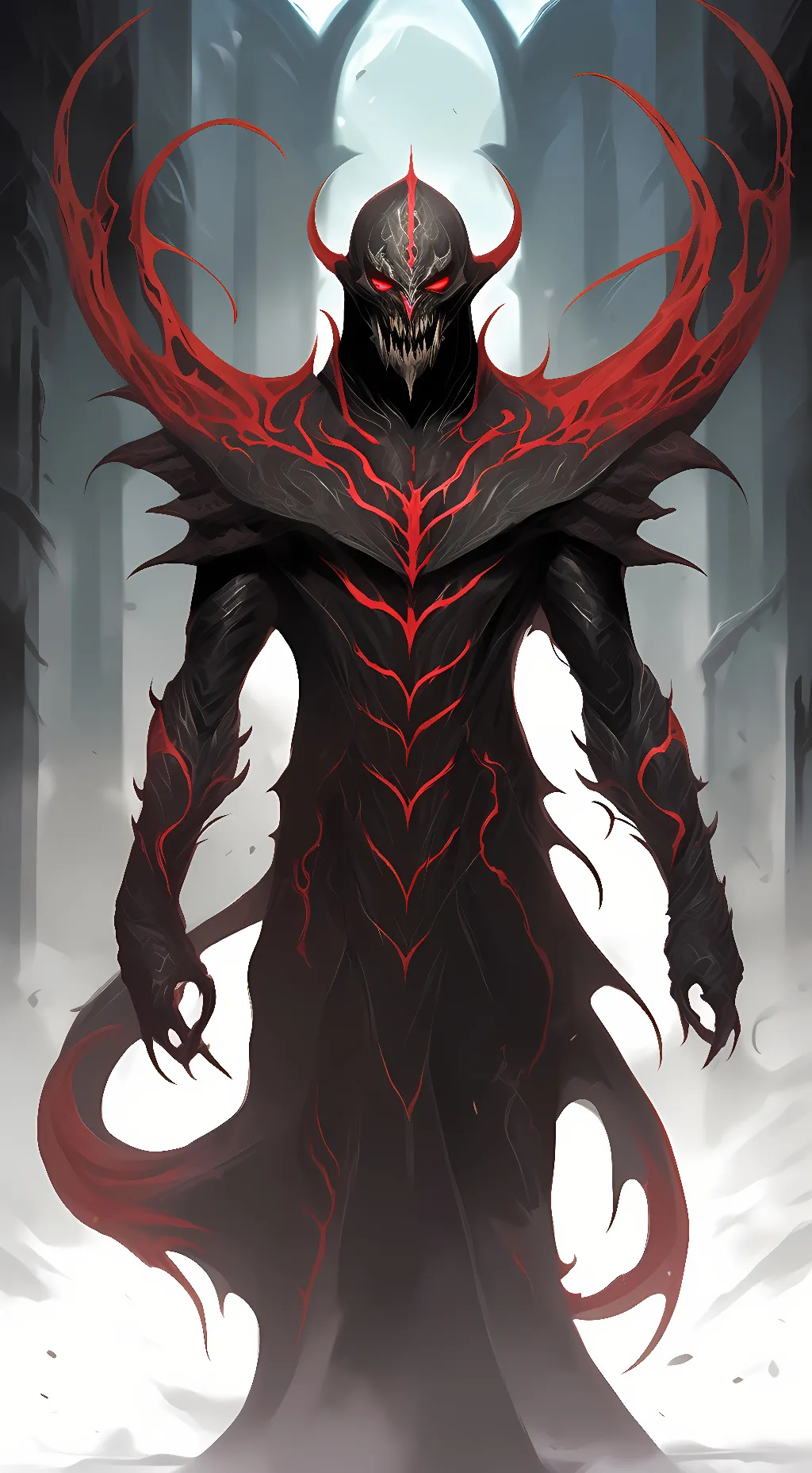 ai character: Hatred (X) background