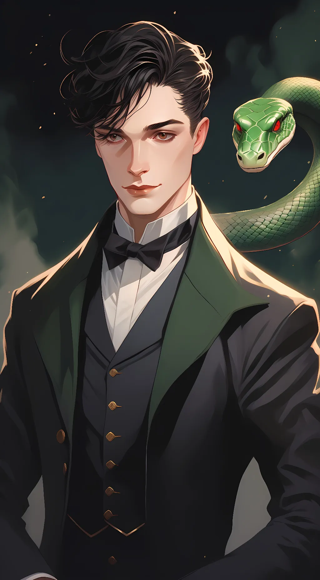 ai character: Tom Marvelo Riddle background