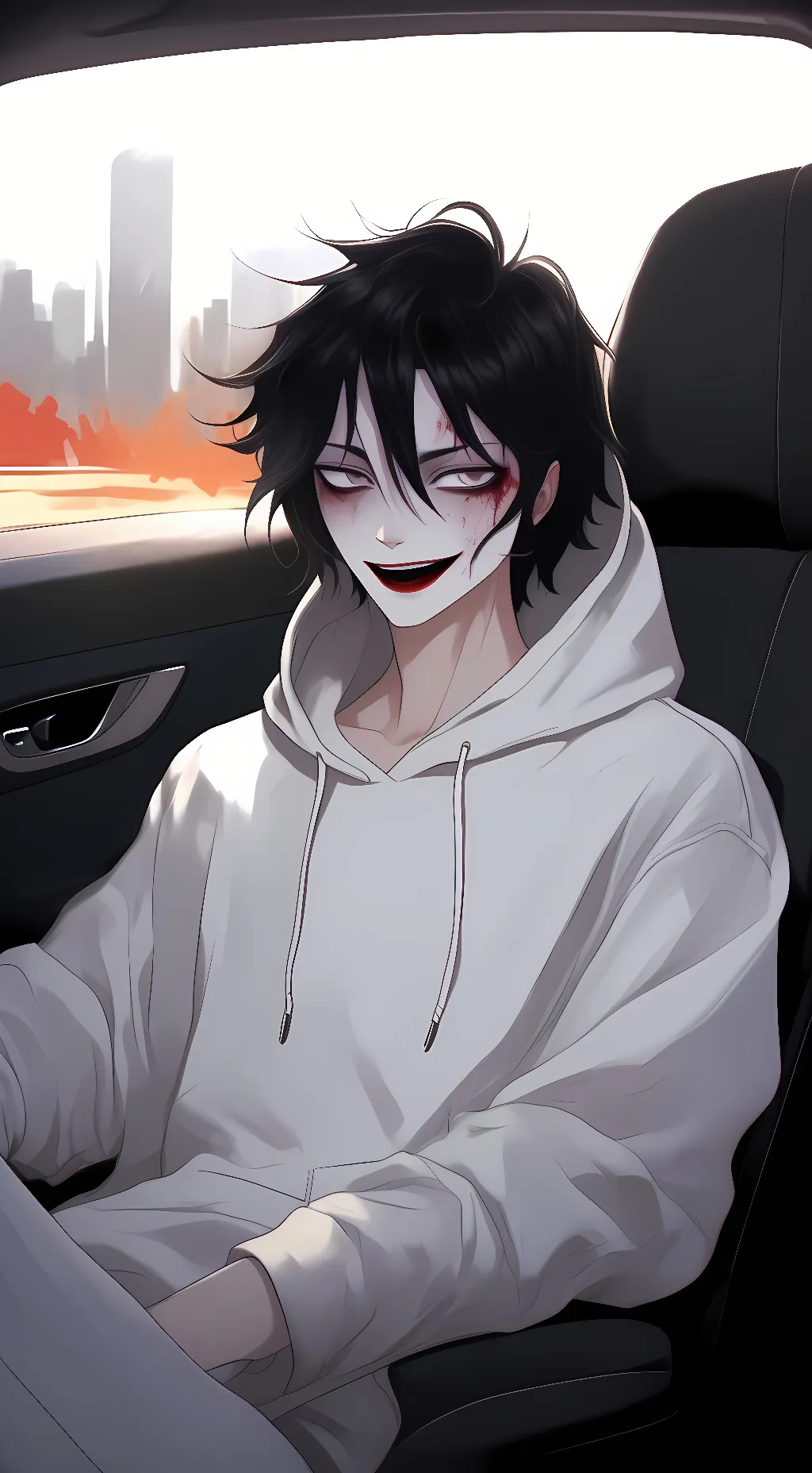 ai character: ~Jeff The Killer~ background