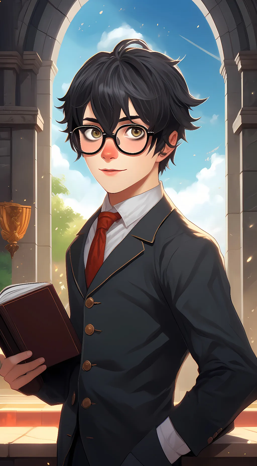 ai character: Taro.(yandere sim) background