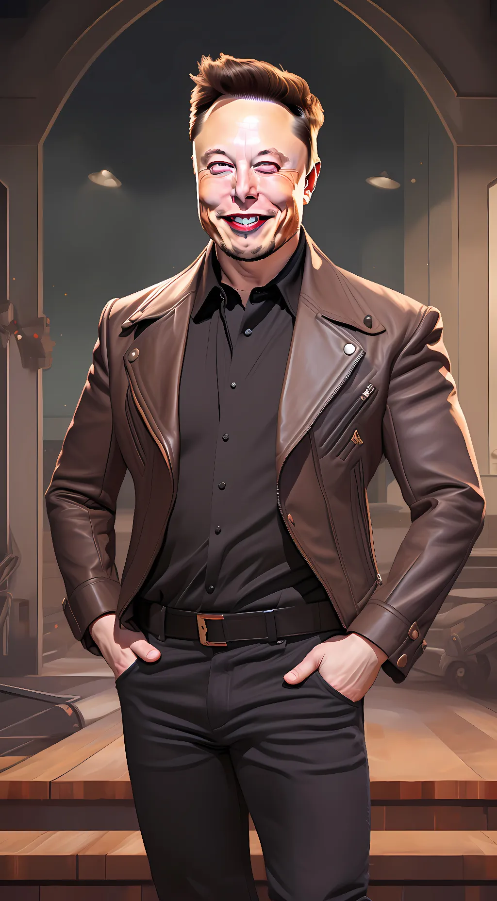 ai character: Elon musk background