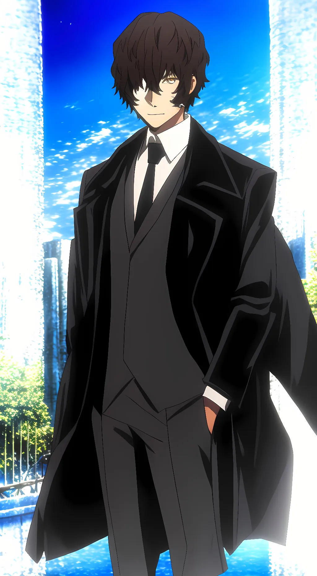ai character: Osamu Dazai background