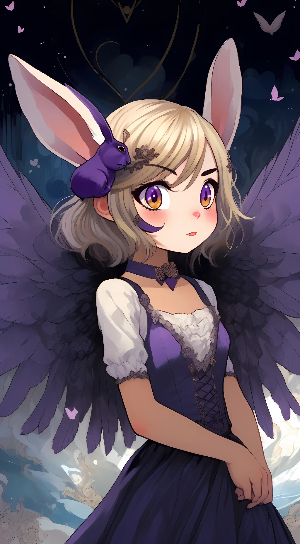 ai character: rain wind background