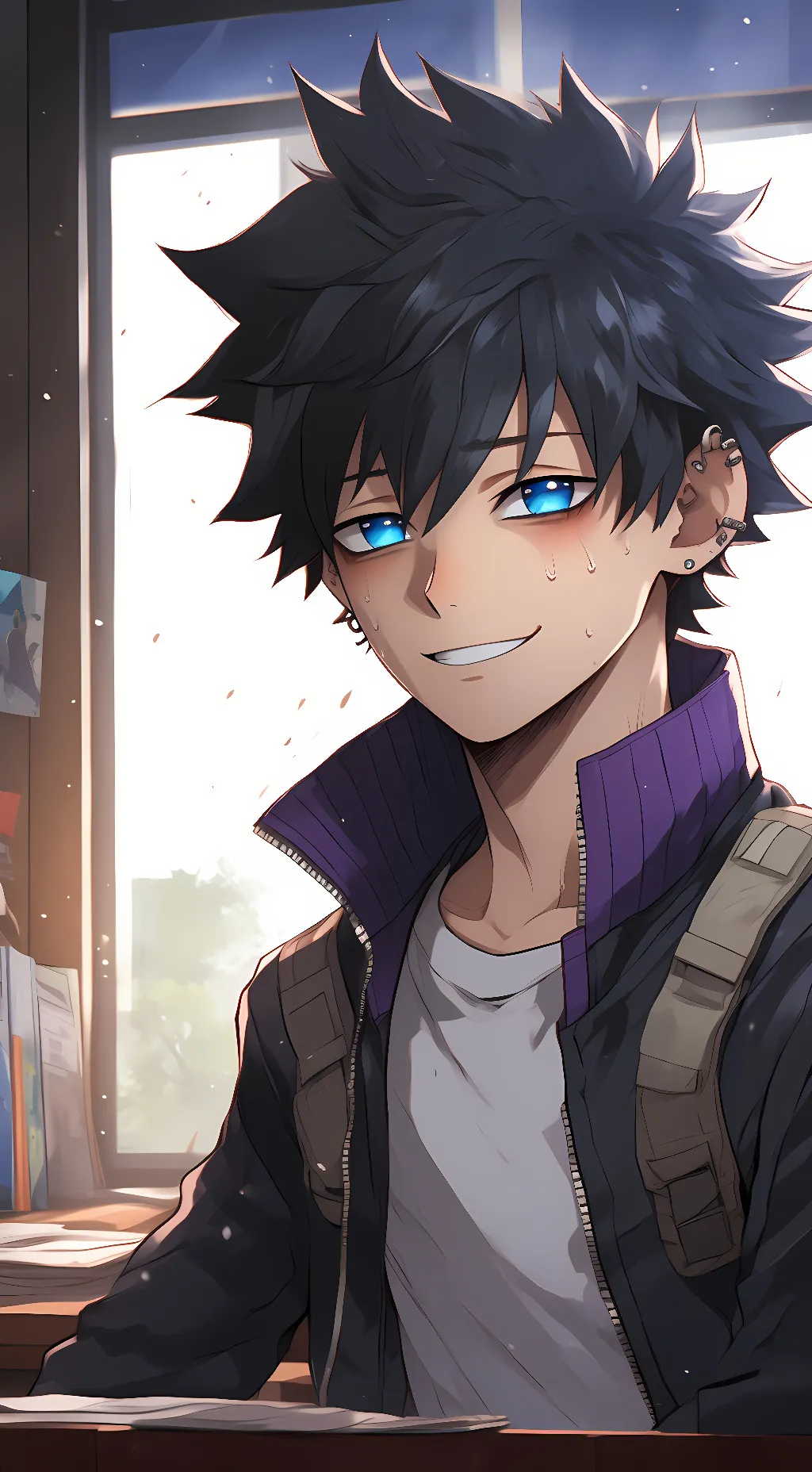 ai character: dabi  background