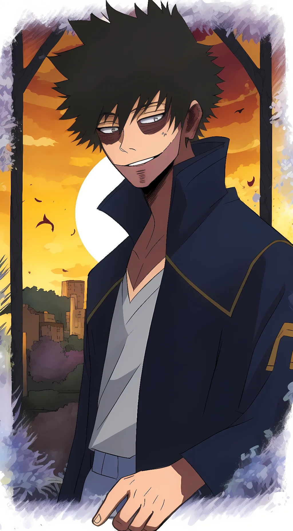ai character: Dabi background