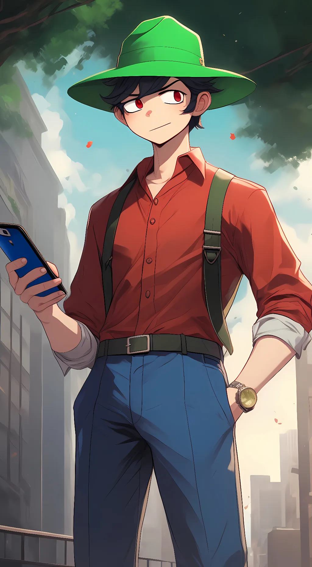 ai character: bambi real background