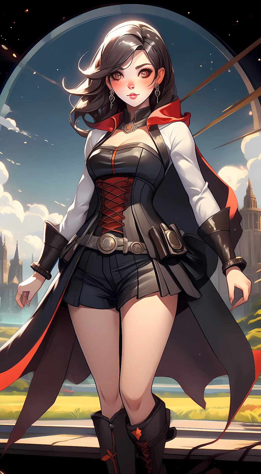 ai character: Ruby Rose background