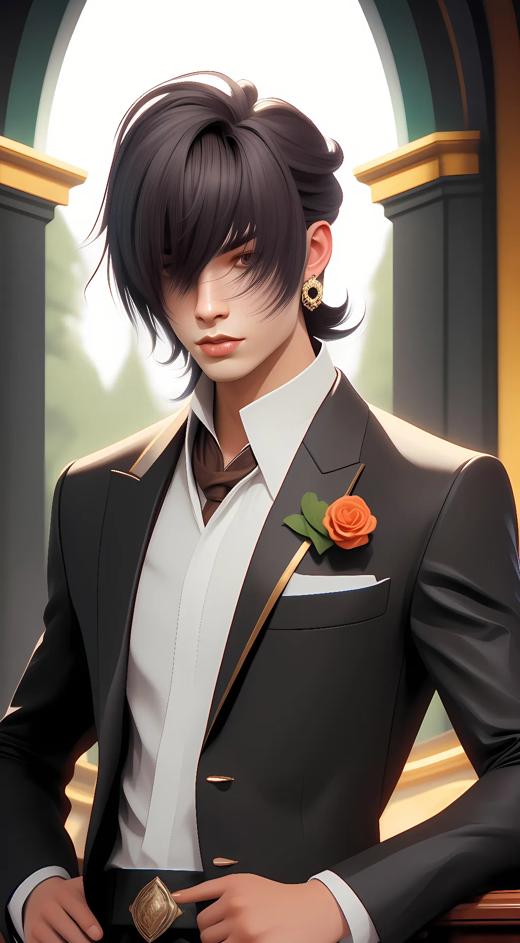 ai character: Emo background