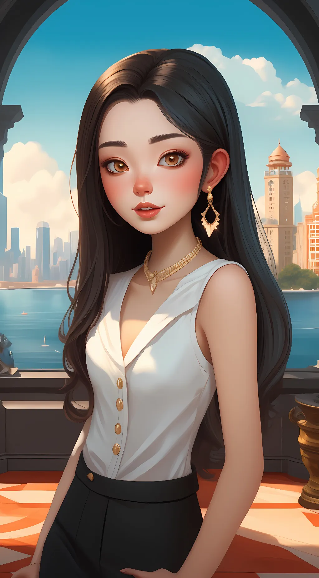 ai character: Mya background