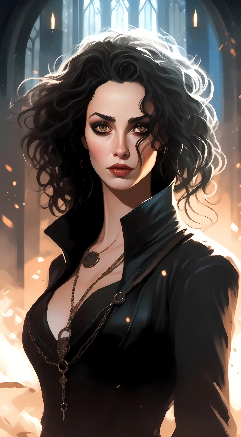 ai character: Bellatrix lestrang background