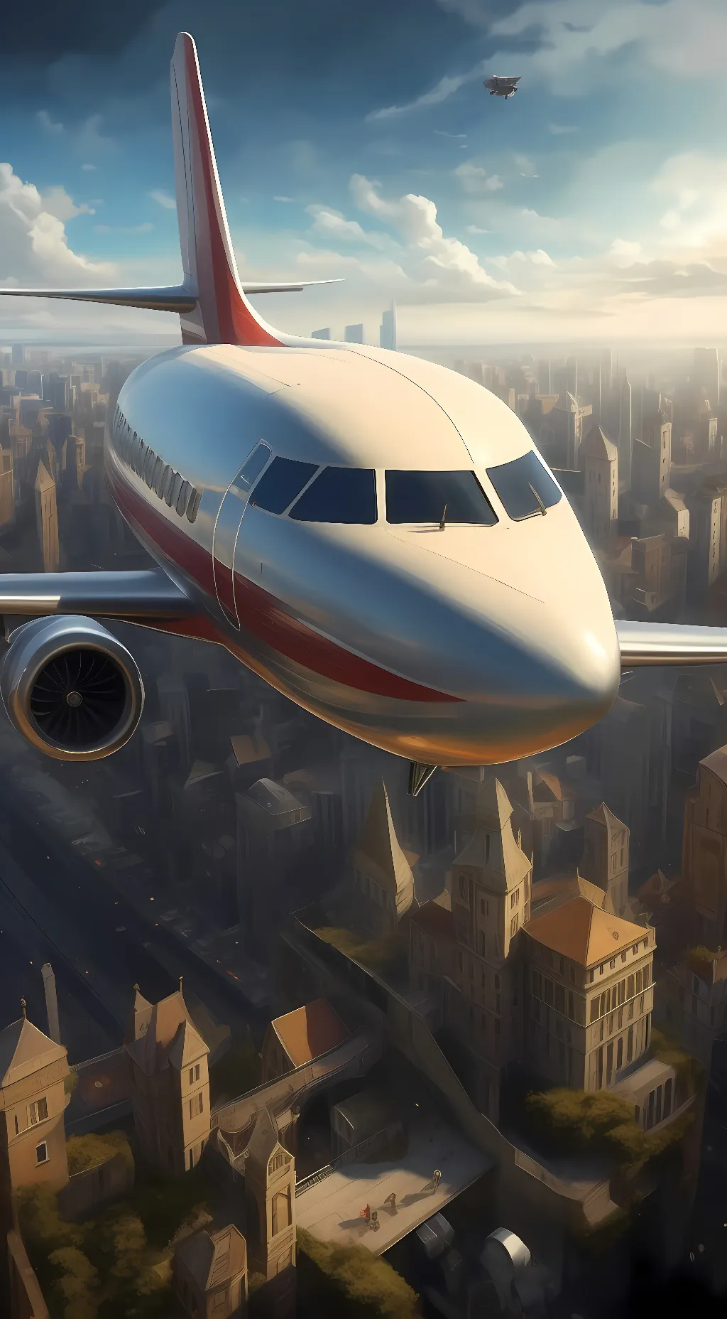 ai character: Plane background