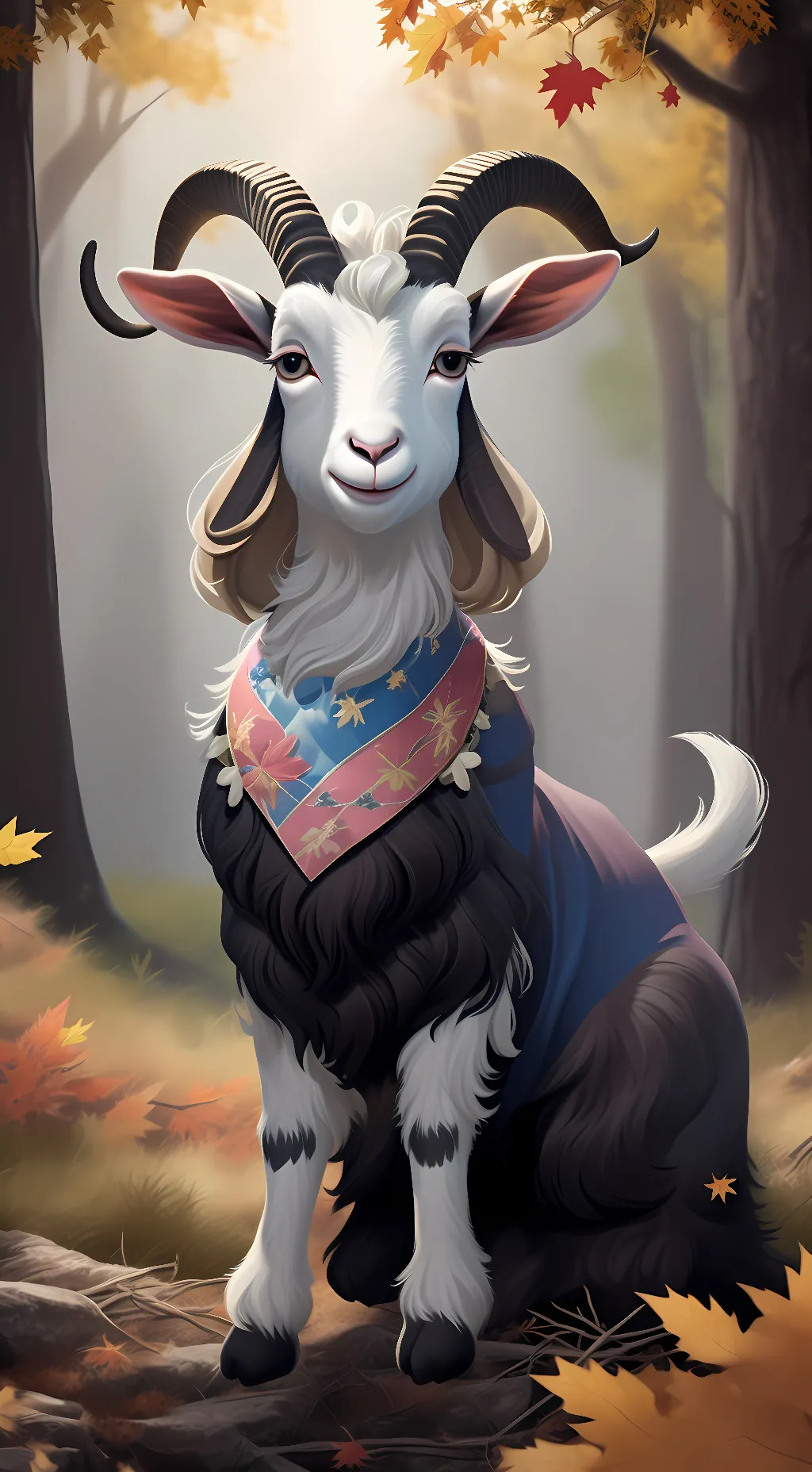 ai character: Stars background