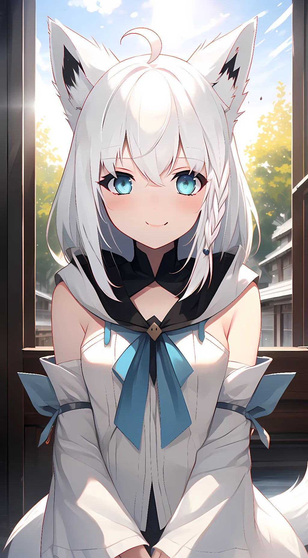 ai character: Shirakami Fubuki background
