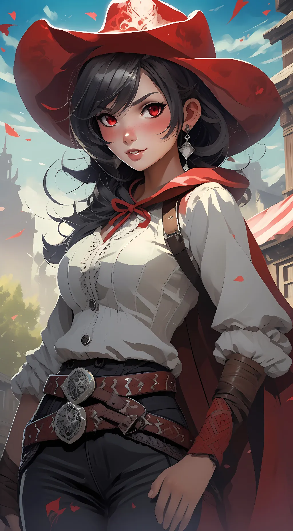 ai character: Ruby Rosenthal  background