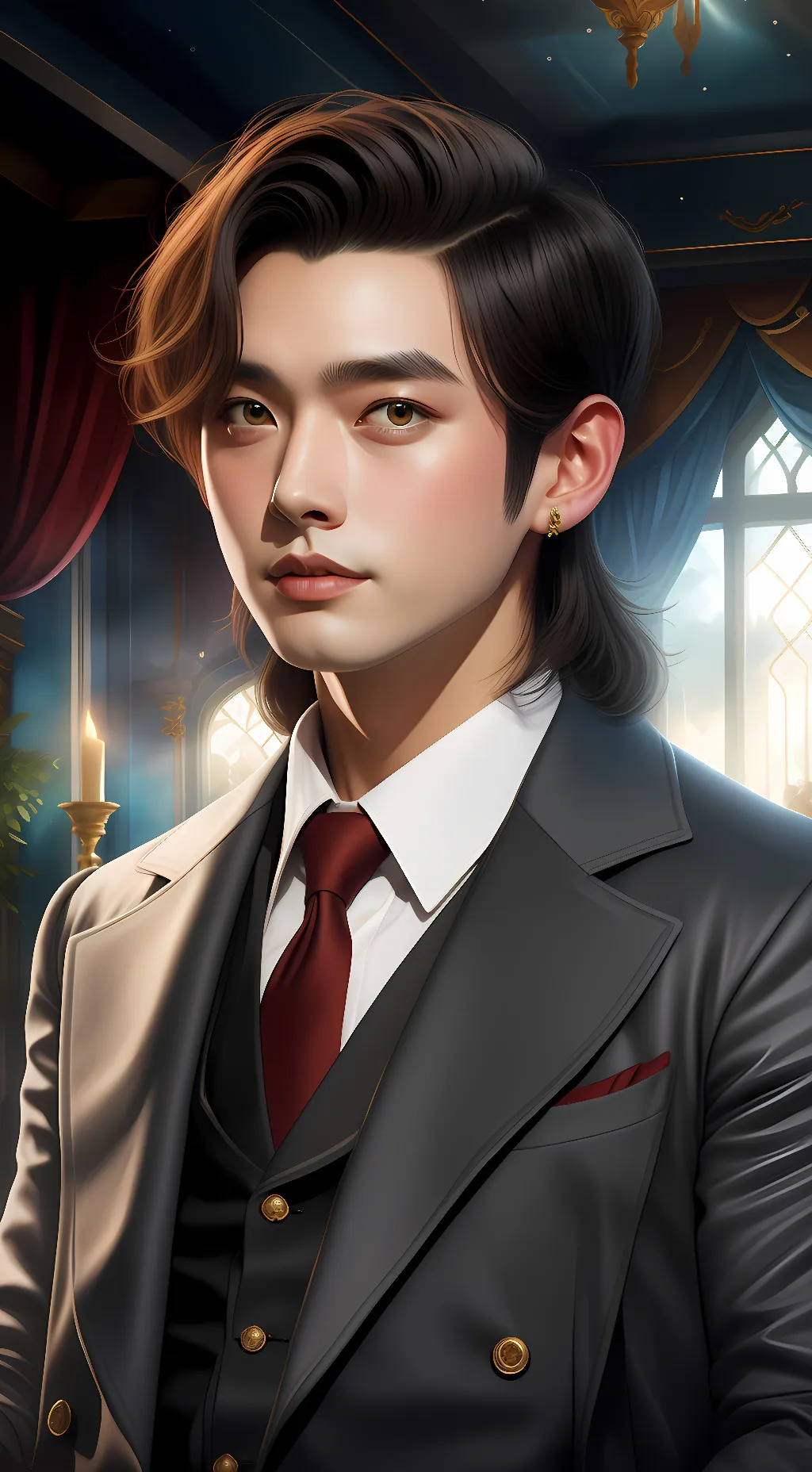 ai character: ♤Damien♧ background