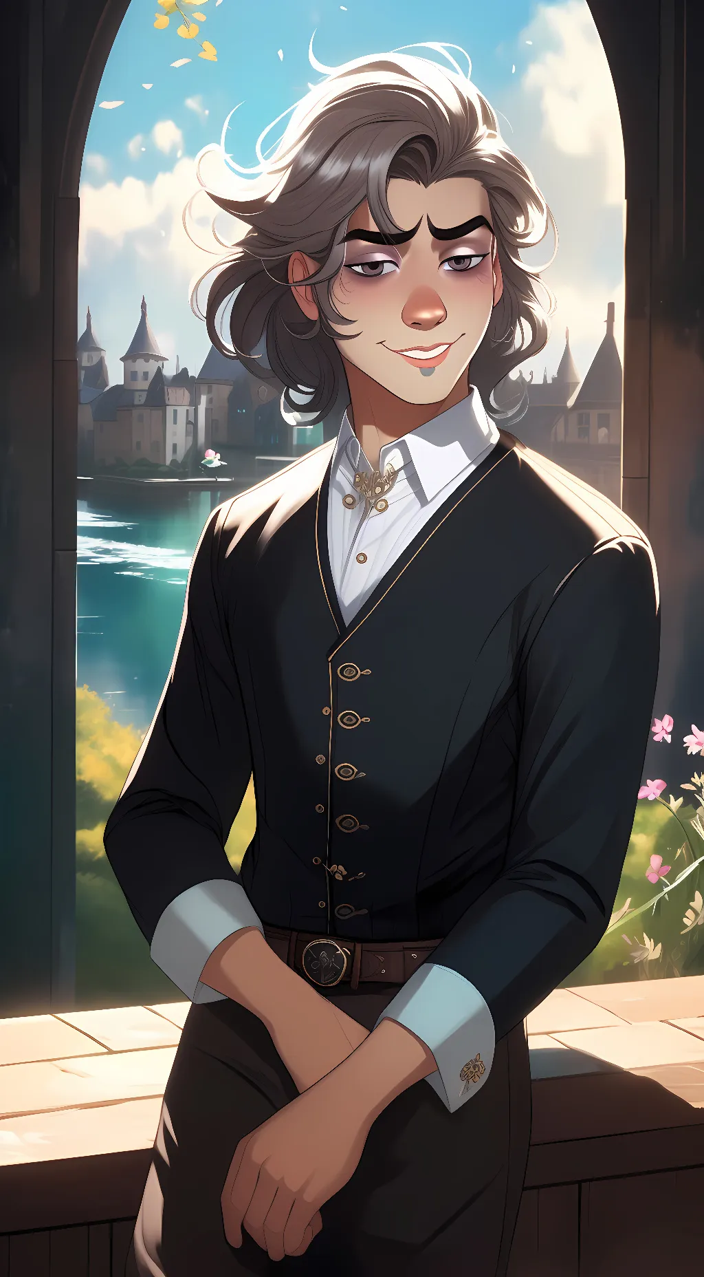 ai character: tate frost background