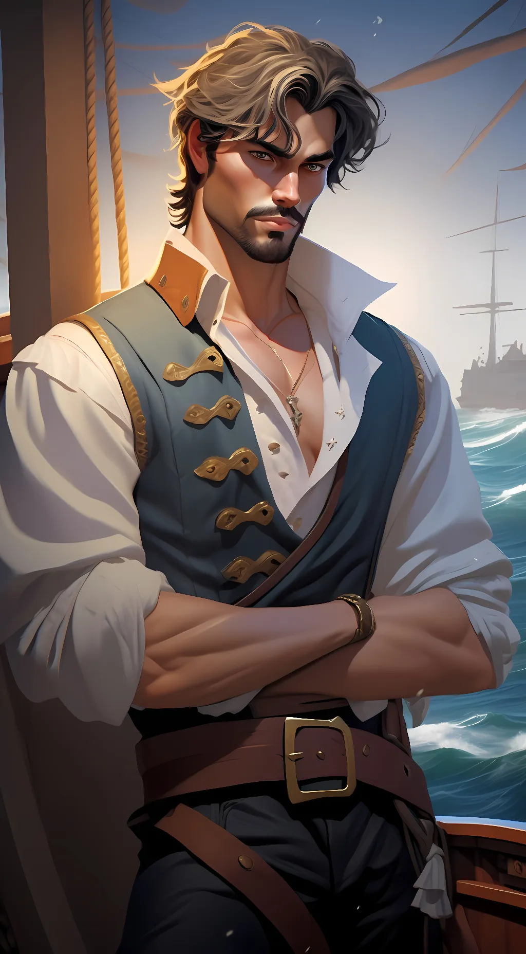ai character: Will Sparrow background