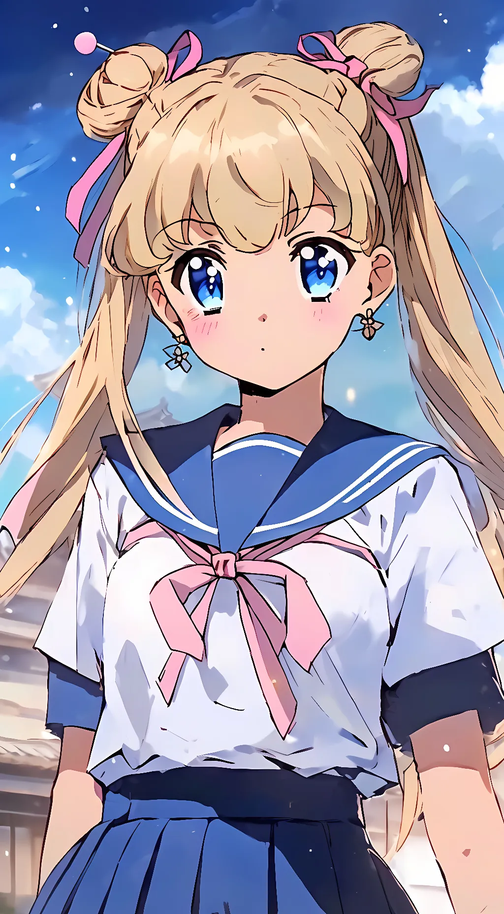 ai character: Usagi Tsukino background