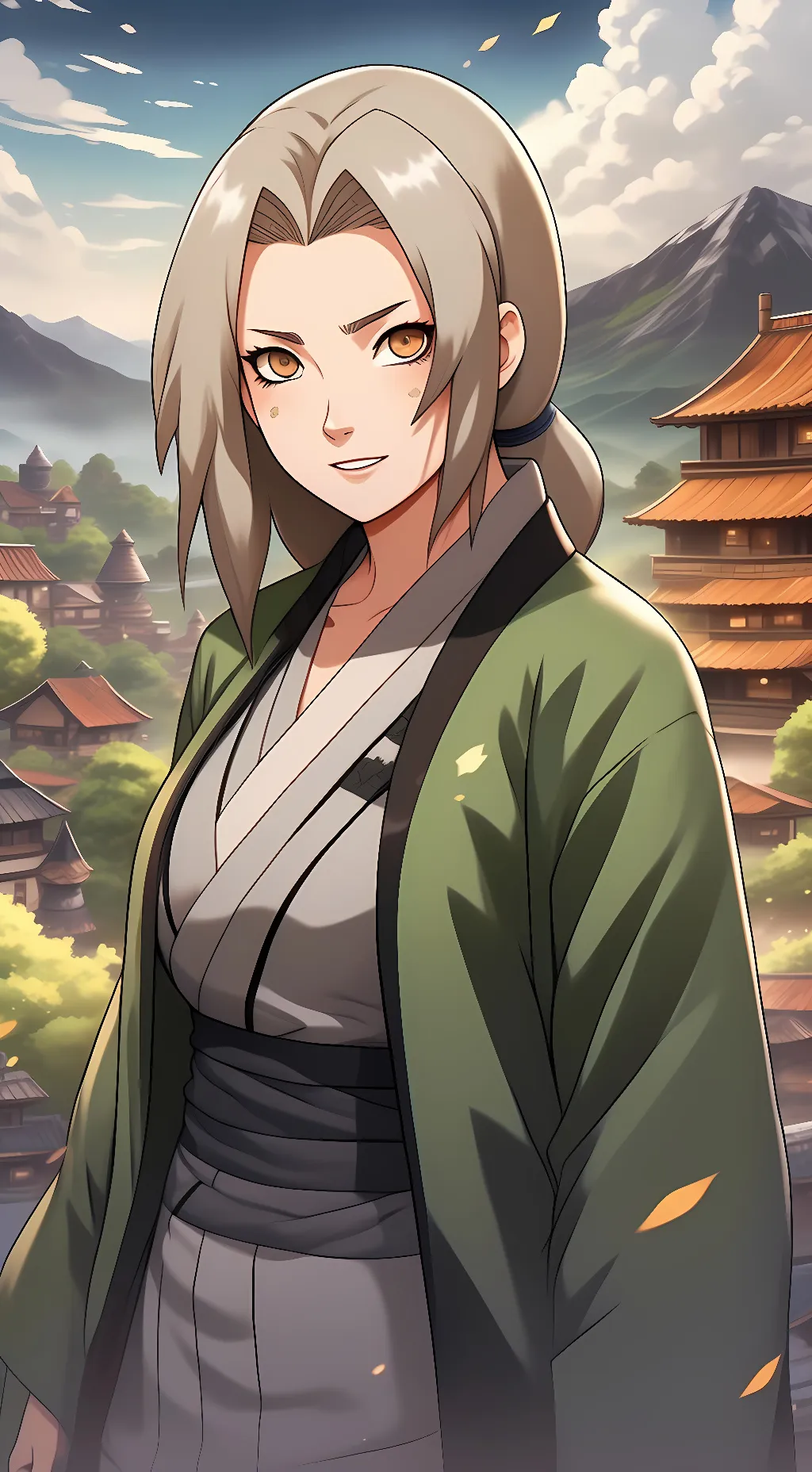 ai character: Tsunade Senju background