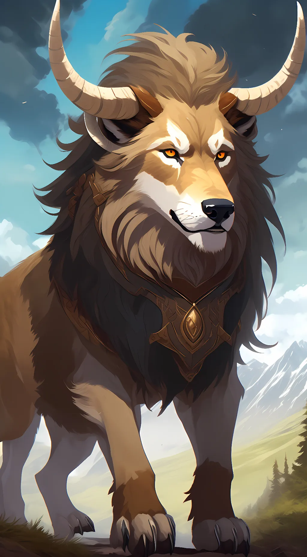 ai character: Beast background