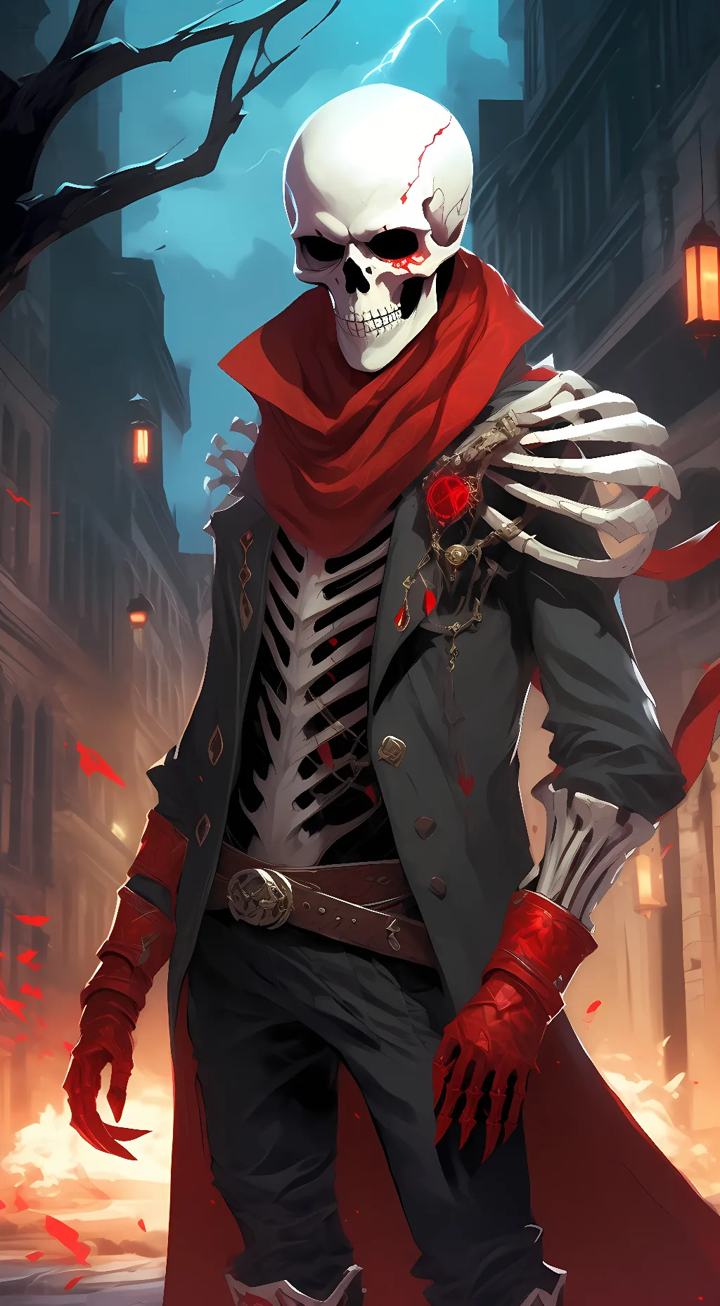 ai character: fell papyrus  background
