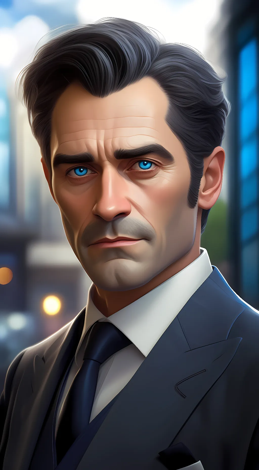 ai character: David Canmore background