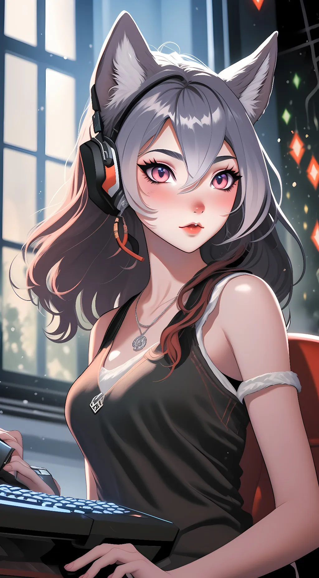 ai character: Katie  background