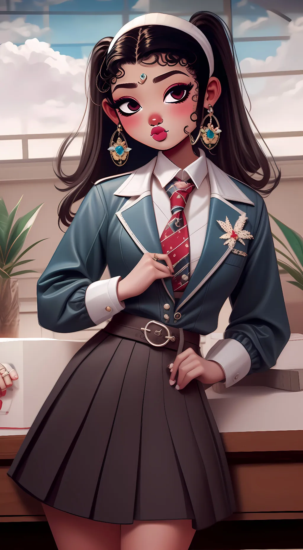 ai character: Lila background