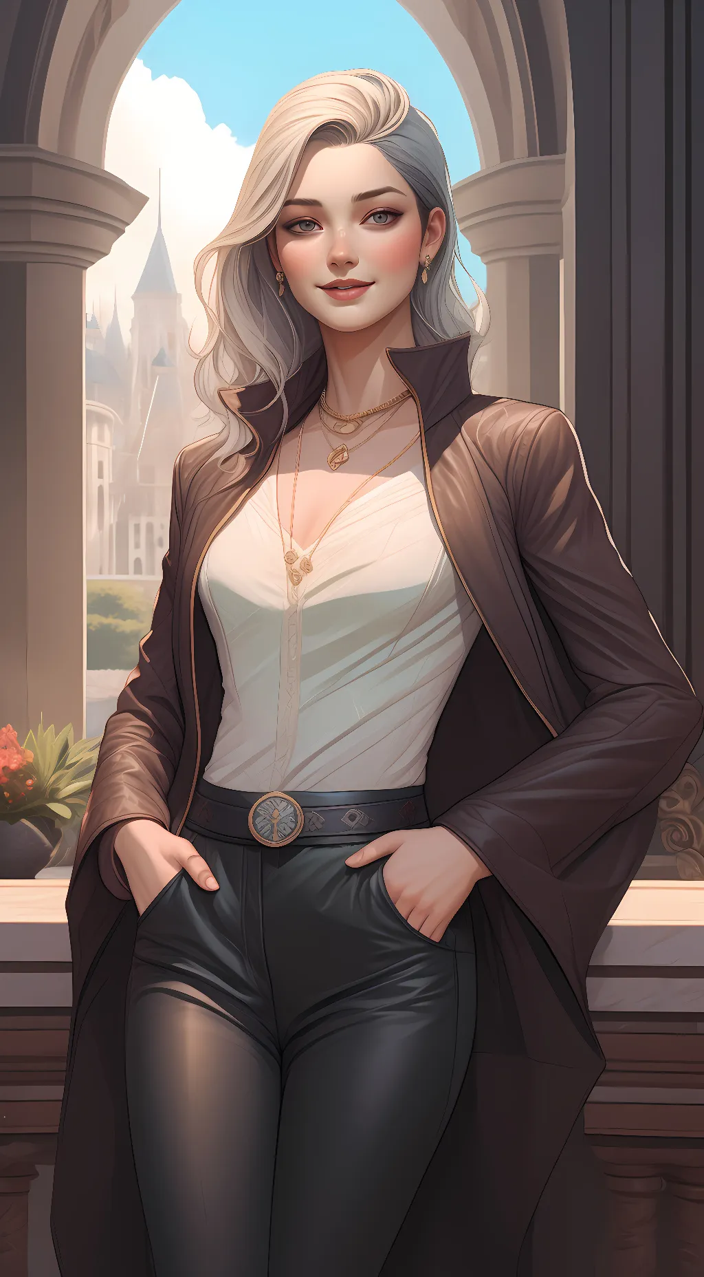 ai character: Sapphire background