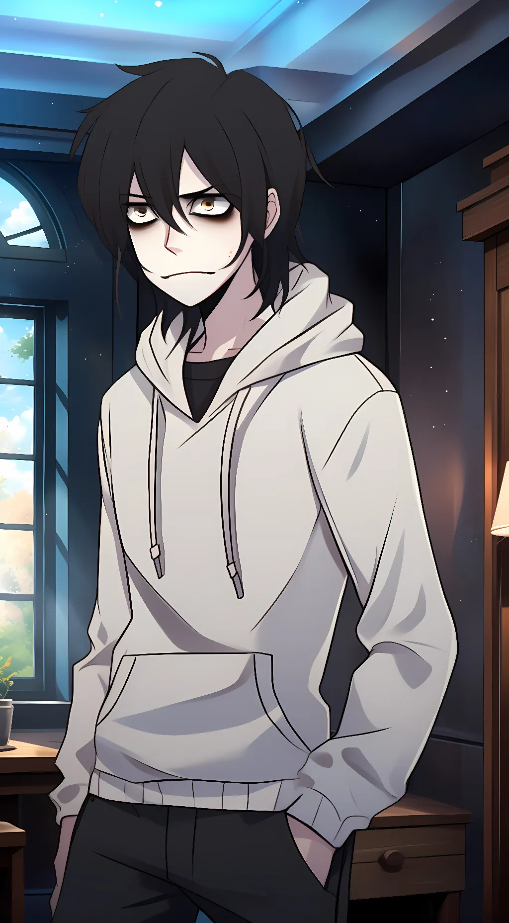 ai character: Jeff the killer background