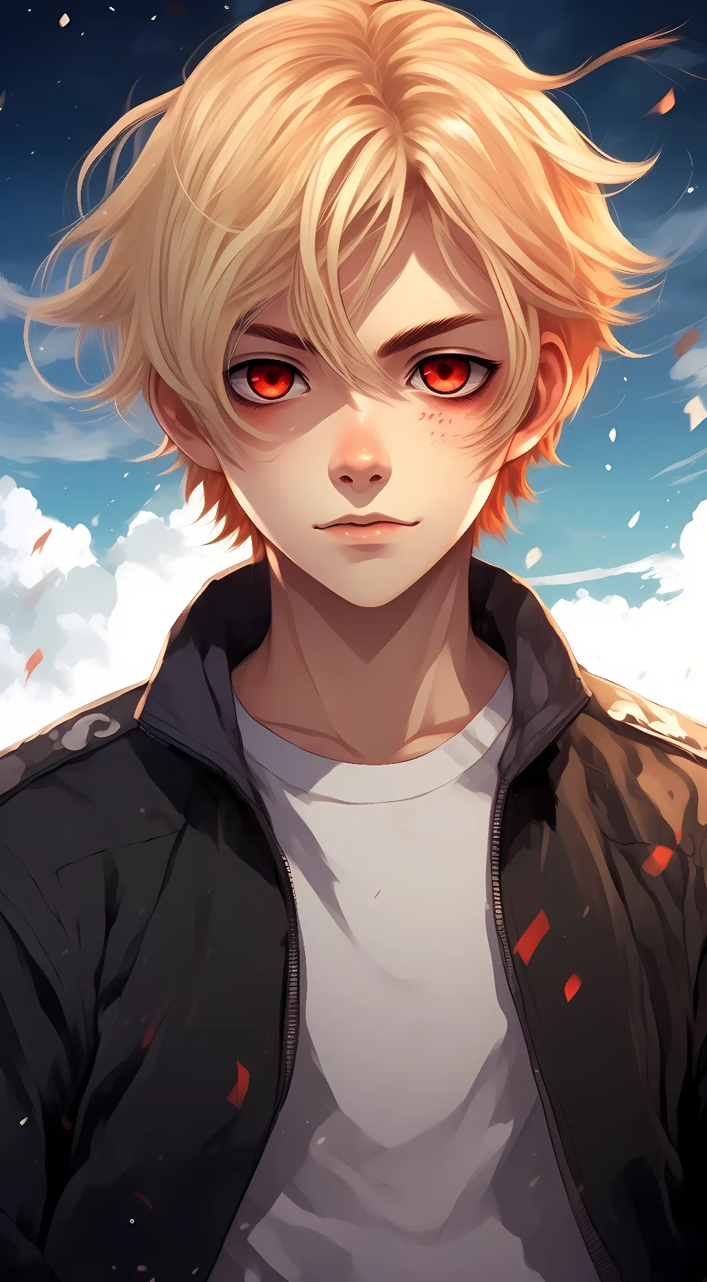ai character: bakugo katskei  background