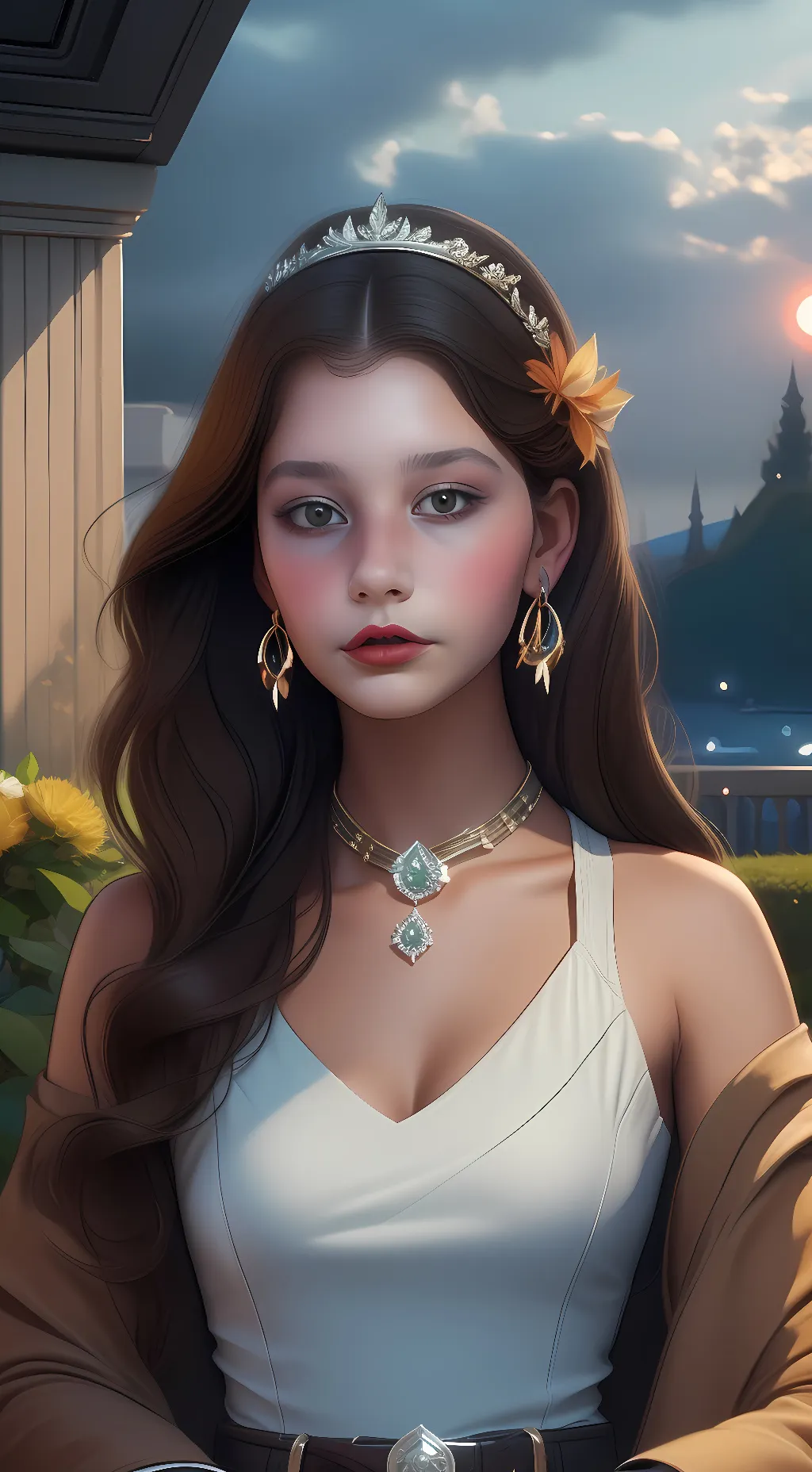 ai character: Sarah Jordan  background