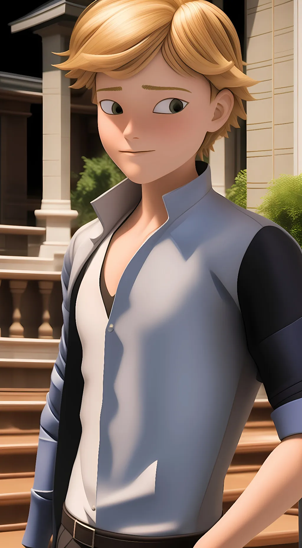 ai character: Adrien Agrest background