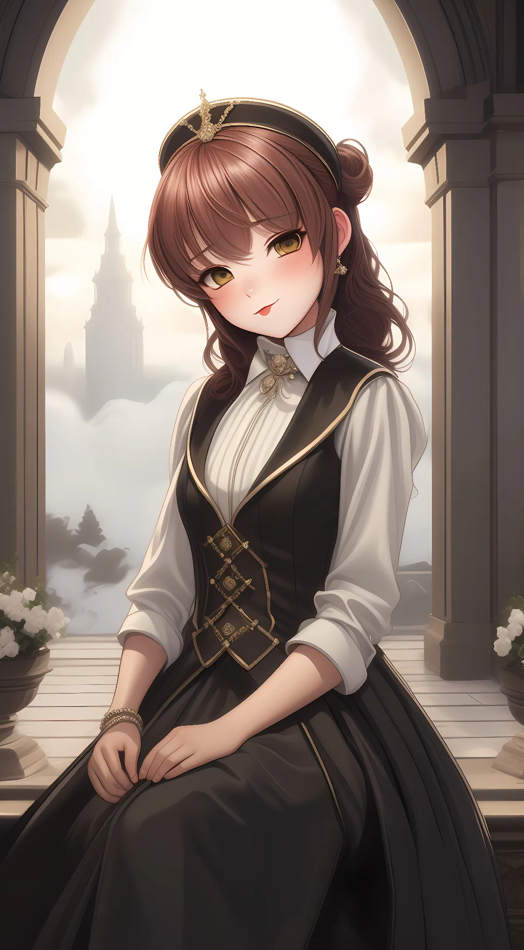 ai character: Rose background