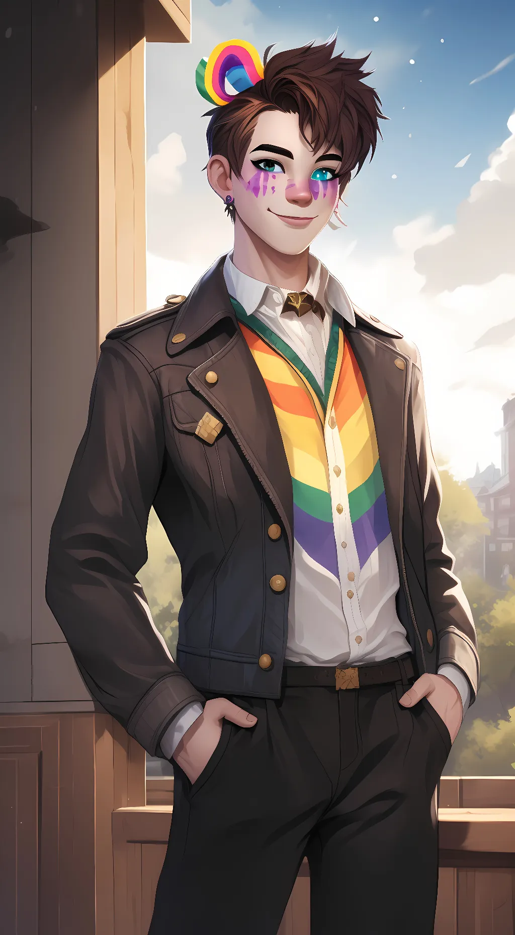 ai character: non-binary Freddy background