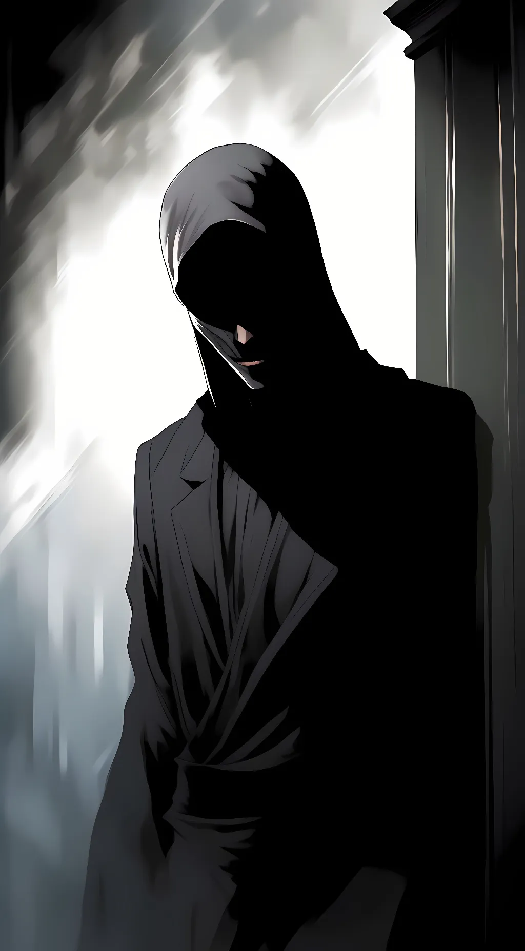 ai character: shadow background