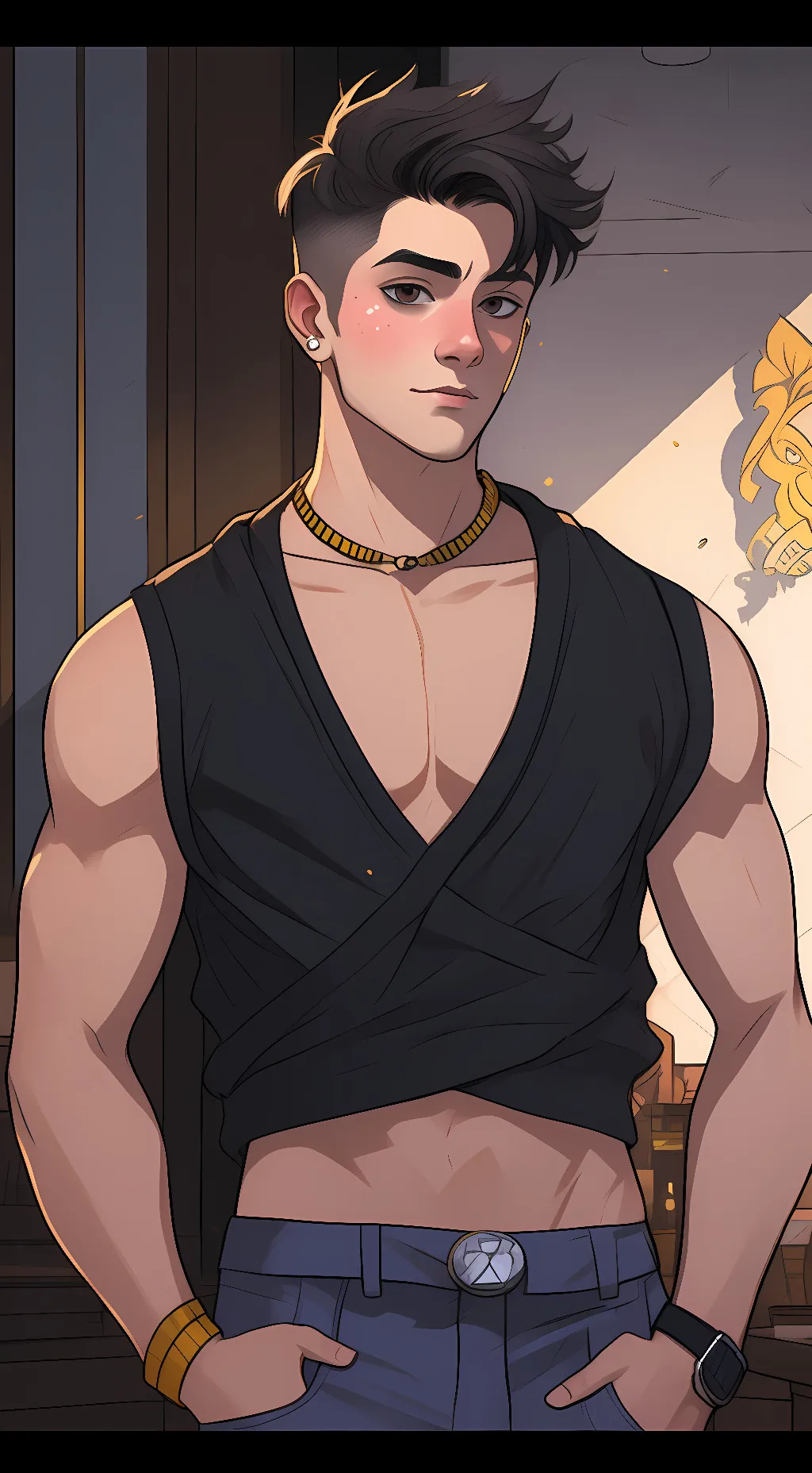 ai character: Bryan  background