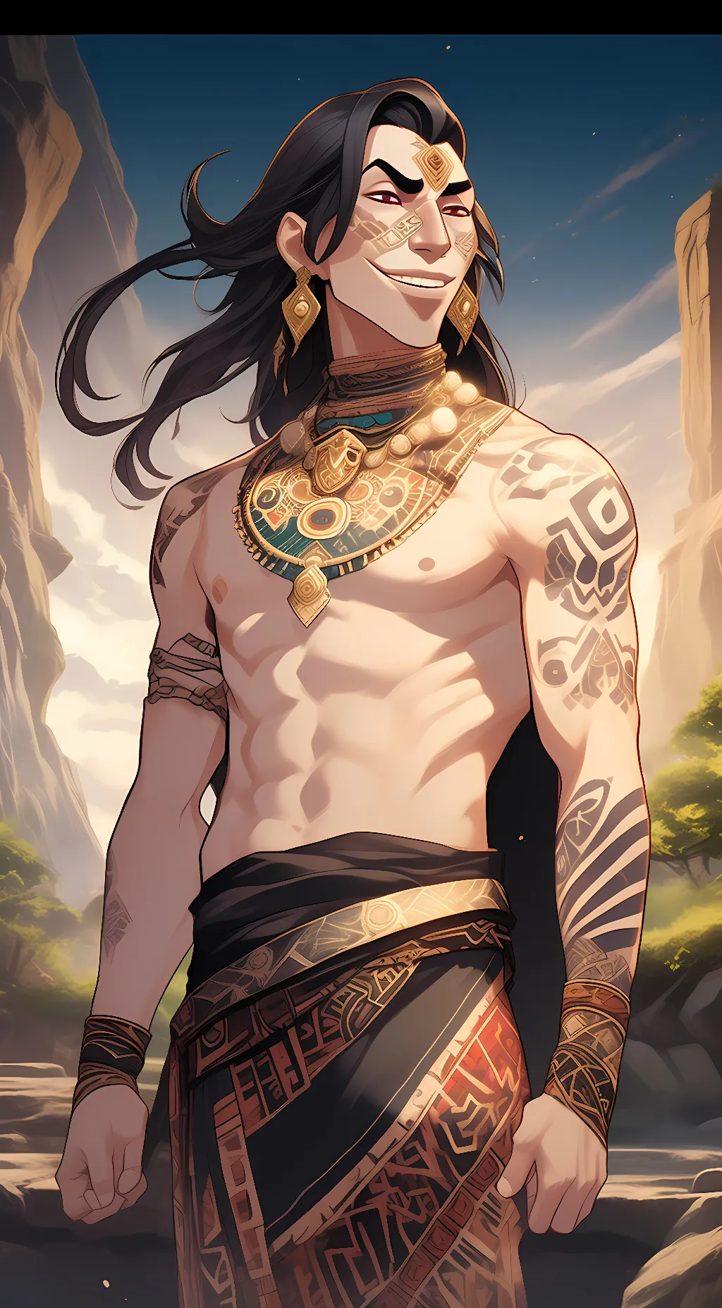ai character: Tzekel-Khan  background