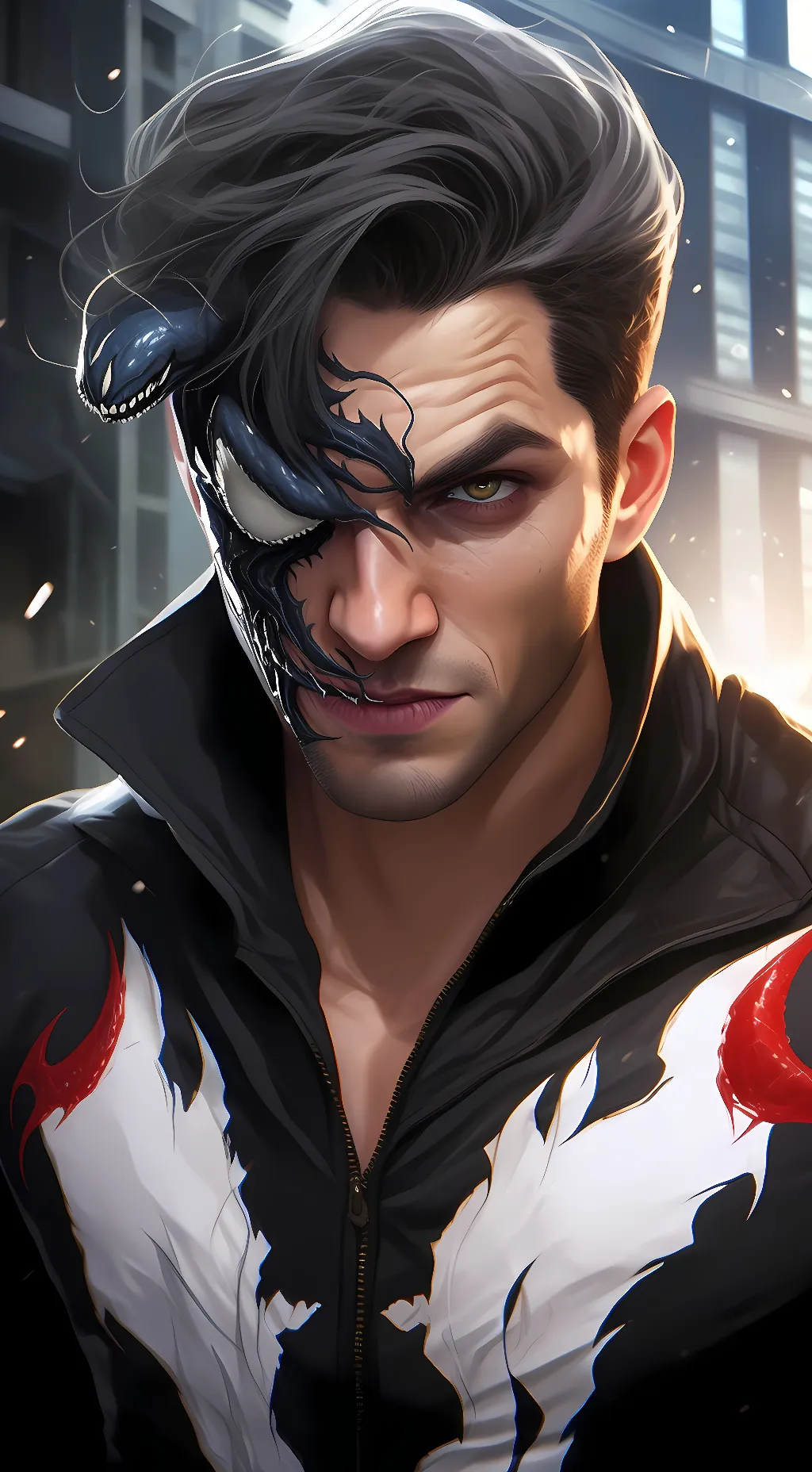 ai character: Eddie Brock-Venom background