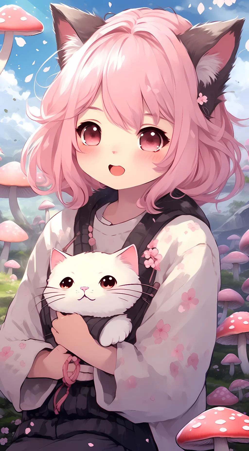 ai character: Sakura background