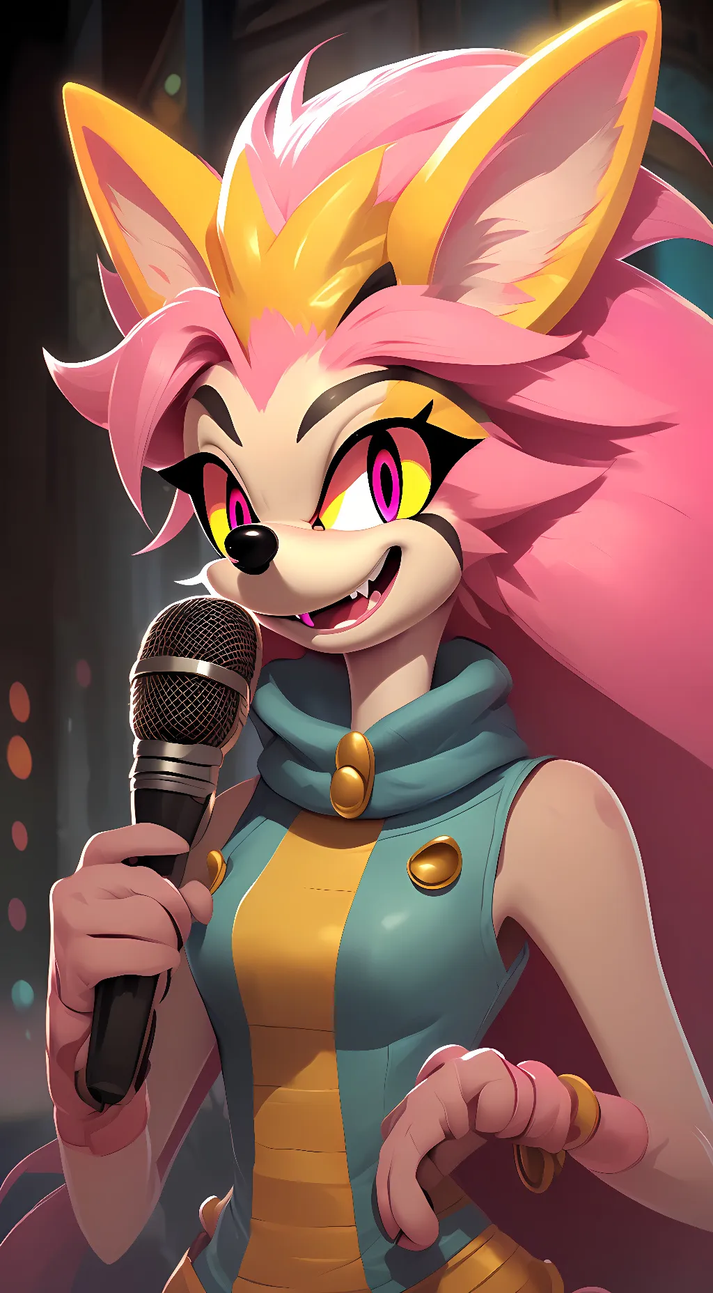 ai character: Bee  background