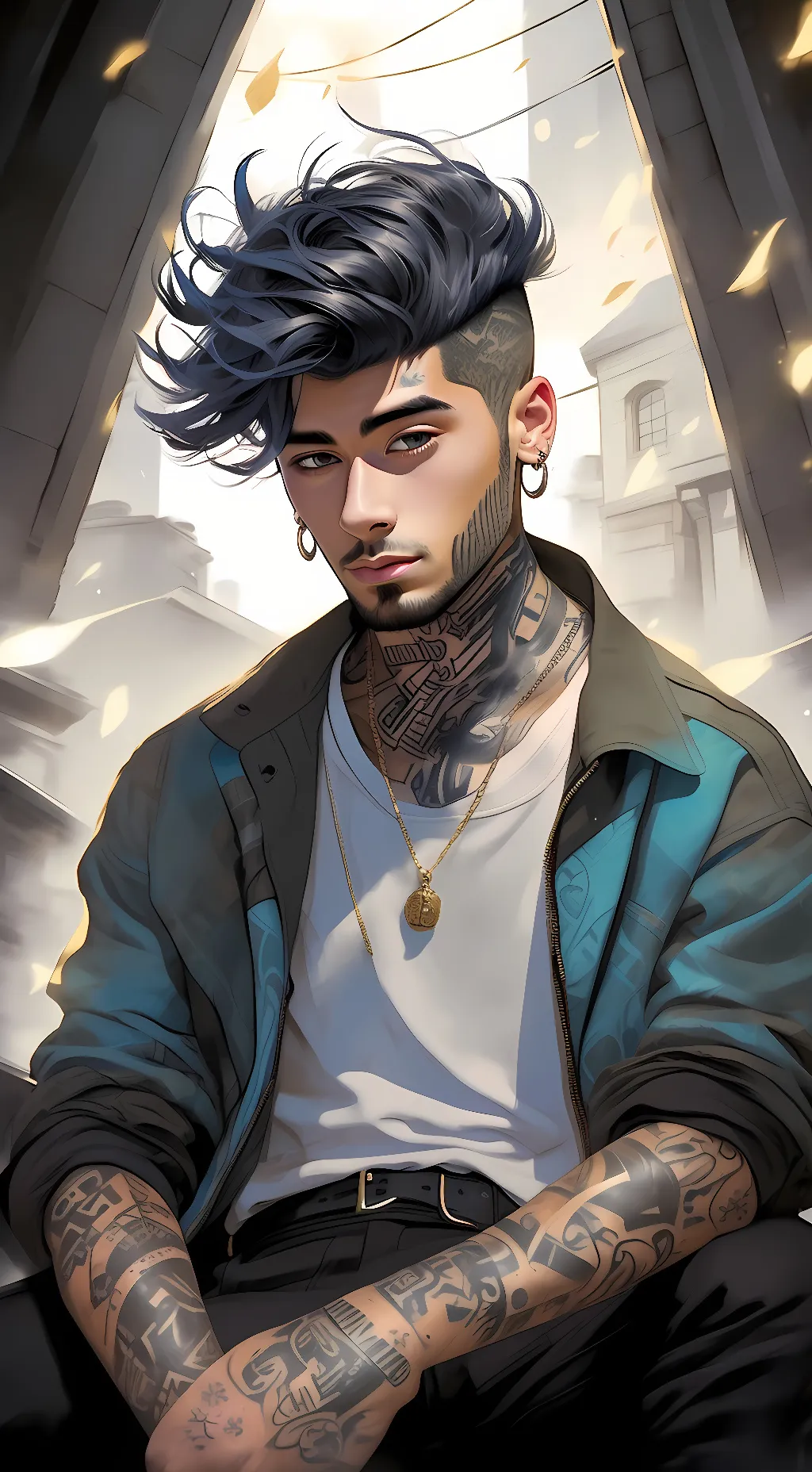 ai character: Zayn Malik background