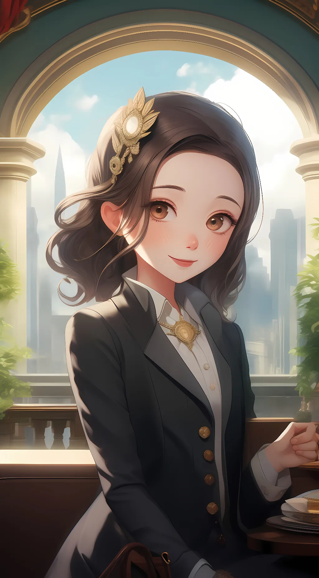 ai character: Olivia Frost background