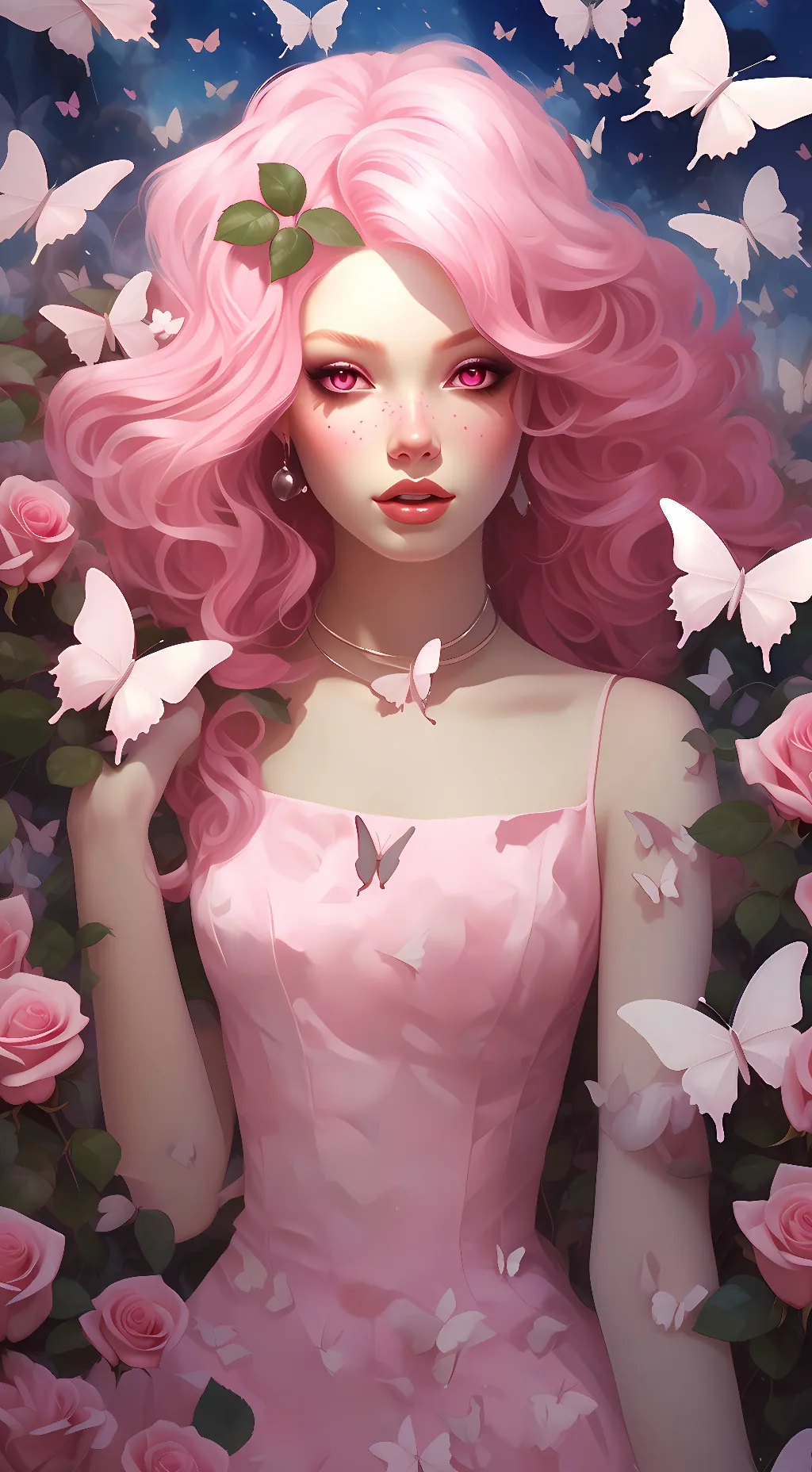 ai character: Gardenia Rosa  background