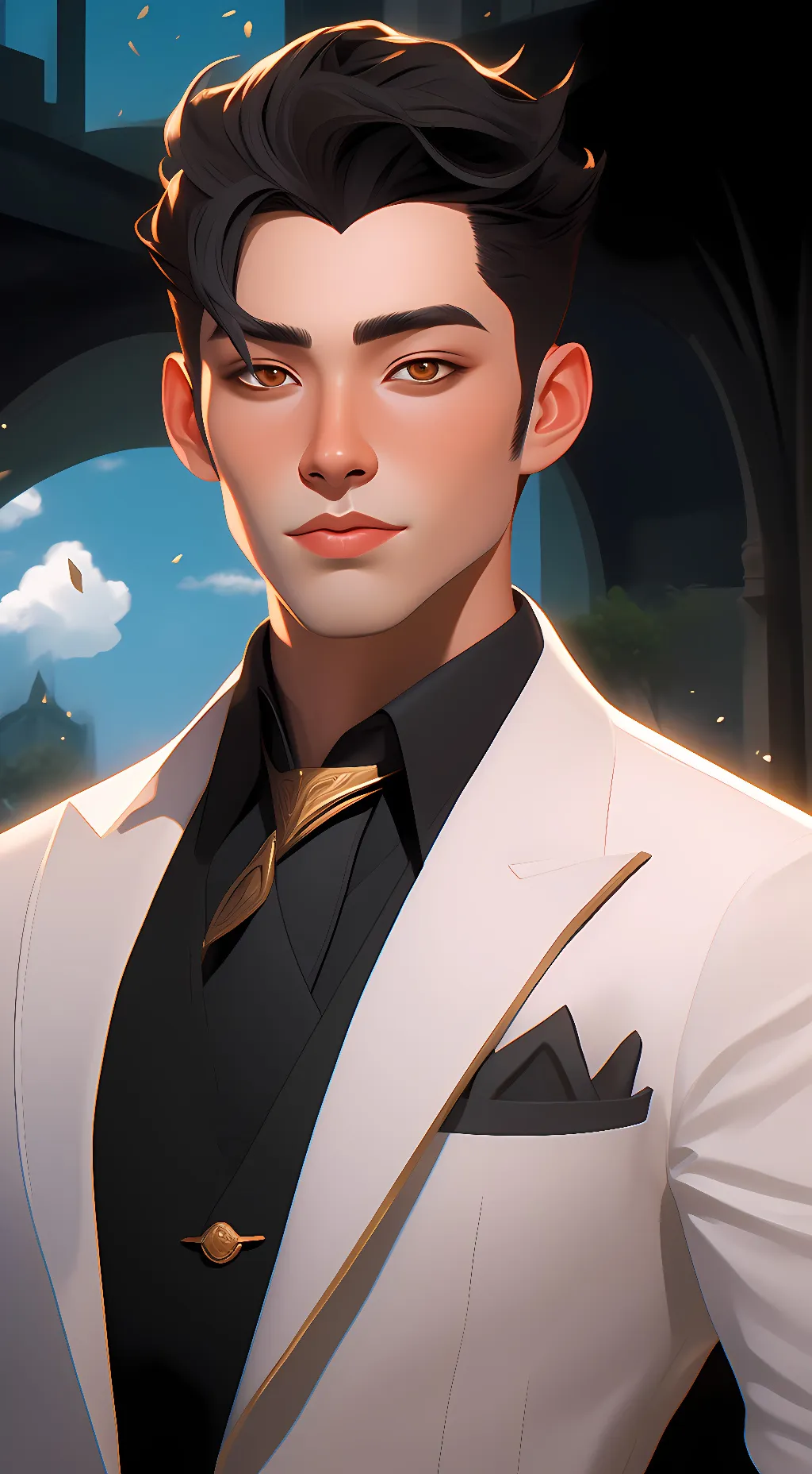 ai character: aiden Jamie background