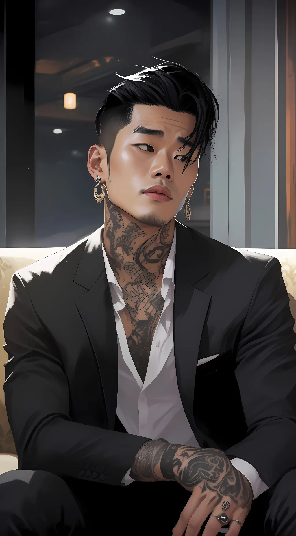 ai character: Jay Young  background